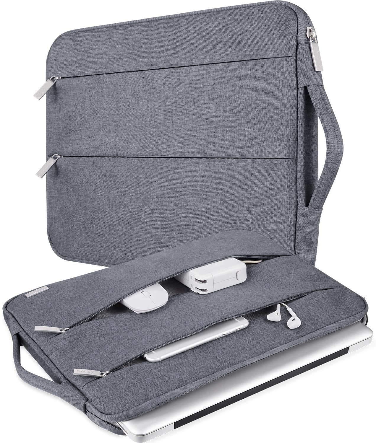 Sleek Nylon Fabric Laptop Bag Cover with inner Fur Cushion Material