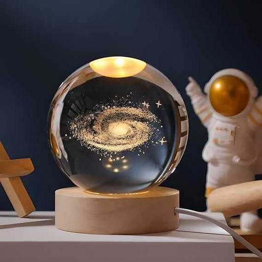 3D Crystal Ball Lamp | Home Decor | Gifting | Beautiful Design