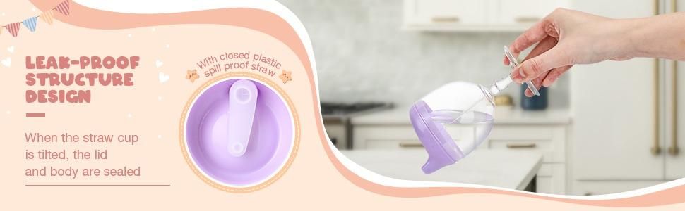 Baby Sippy Plastic Cup for Toddlers & Kids