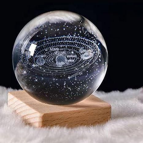 3D Crystal Ball Lamp | Home Decor | Gifting | Beautiful Design