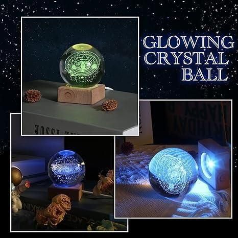3D Crystal Ball Lamp | Home Decor | Gifting | Beautiful Design