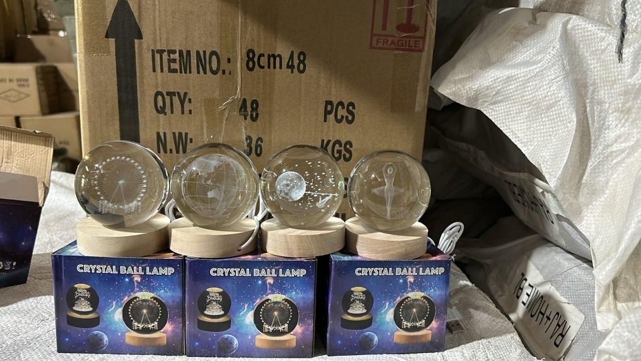 3D Crystal Ball Lamp | Home Decor | Gifting | Beautiful Design