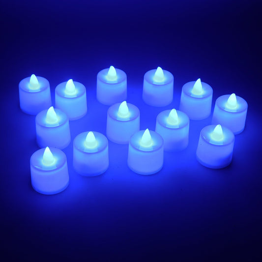 Flameless & Smokeless Plastic Decorative Candles - Led Tea Light Candle For Home Decoration (Pack Of 24)